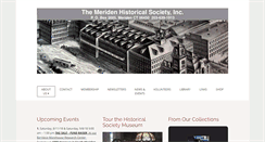 Desktop Screenshot of meridenhistoricalsociety.org