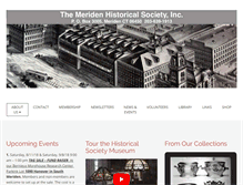 Tablet Screenshot of meridenhistoricalsociety.org